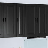 Dishwasher Panel Kalmar Black 30 x 31 x 100 cm Engineered Wood 884755