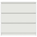 Sideboard White 80x35x76 cm Engineered Wood 861733