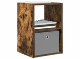 Bedside Table with Drawer 2 pcs Smoked Oak 30.5 x 27 x 59.5 cm 8000621