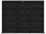 CD Cabinet Black Oak 96 x 23.5 x 97.5 cm Engineered Wood 8012667