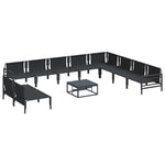 Garden Sofa Set Anthracite Steel 3378999