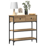 Console Table Artisan Oak 72.5 x 25 x 75 cm Engineered Wood 863520