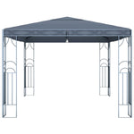 ZNTS Gazebo with LED String Lights 400x300 cm Anthracite 3070341