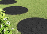 Stepping Stone 6 pcs Black 44 x 2 cm Rubber 42030076