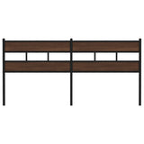 Replace Headboard Brown Oak 200 cm Steel and Engineered Wood 4017189