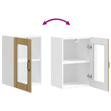 Kitchen Wall Cabinet with Glass Door Lucca Sonoma Oak 853770