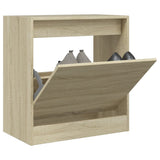Shoe Cabinet Sonoma Oak 60x34x63.5 cm Engineered Wood 839940