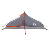 Backpacking Tent Grey and Orange 4-Person 42018573
