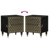 Bedside Cabinets 2 pcs 40x33x46 cm Solid Wood Mango 358317