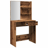 Dressing Table with Mirror Old Wood 74.5x40x141 cm 857007