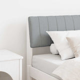 Upholstered Headboard Light Grey 80 cm Solid Pine Wood 879258