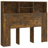 ZNTS Headboard Cabinet Smoked Oak 120x19x103.5 cm 817246