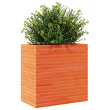 ZNTS Garden Planter Wax Brown 70x40x68.5 cm Solid Wood Pine 3282486