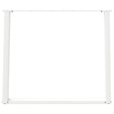 Dining Table Legs U-Shaped 2 pcs White 100x cm Steel 4012805