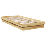 Bed Frame Without Mattress 80x200 cm Solid Oak Wood 859339