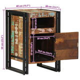 Bedside Cabinet 40x40x59 cm Solid Wood Reclaimed 4016695