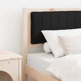 Upholstered Headboard Brown 80 cm Solid Pine Wood 879091