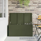 Outdoor Storage Box Olive Green 100 x 50.5 x 50 cm Steel 874563