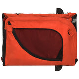 Pet Bike Trailer Orange and Black Oxford Fabric and Iron 94005