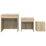 Nesting Tables 3 pcs Sonoma Oak Engineered Wood 808597