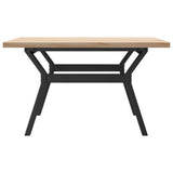 Coffee Table Y-Frame 80x80x45.5 cm Solid Wood Pine and Steel 3282773