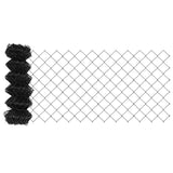 Chain Link Fence Grey 25 x 0.4 m Steel 42004819