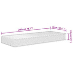 Foam Mattress Medium Soft 70x200 cm 373017