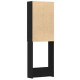 Washing Machine Cabinet Black Oak 64x25.5x190 cm 862064