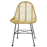 Dining Chairs 6 pcs Natural Rattan 275498