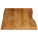 Table Top 120x60x3.8 cm Live Edge Solid Wood Mango 370792