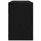 Wall Shelves 6 pcs Black Oak 60 x 15 x 23 cm Engineered Wood 862647