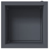 Garden Planter with LED Antracite 40 x 40 x 40 cm Steel 8008130