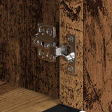 Bathroom Furniture Set with Door 3 pcs Old Wood Engineered Wood 3402360