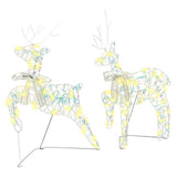 LED Reindeers with 60 LEDs 3 pcs Warm White PET 42019145
