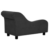 Dog Sofa with Pillow Black 83x44x44 cm Plush 171102