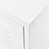 TV Cabinet White 105x35x50 cm Steel 336233