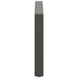 Coffee Table Legs U-Shaped 2 pcs Anthracite 70x cm Steel 4013166
