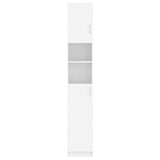 ZNTS Bathroom Cabinet White 32x25.5x190 cm Engineered Wood 802876