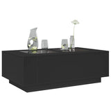 Coffee Table with Infinity LED Black 116x69x40 cm 3284057