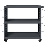 Tool Trolley Anthracite 75 x 35 x 73 cm Cold-rolled Steel 874541