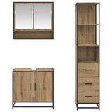 Bathroom Furniture Set 3 pcs Artisan Oak Engineered Wood 3402519