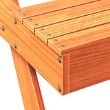 Picnic Table Wax Brown 105x134x75 cm Solid Wood Pine 844649