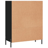 Shelf Cabinet Black 69.5x32.5x90 cm Engineered Wood 828373