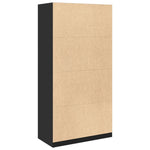 Wardrobe Black 100x50x200 cm Engineered Wood 3307766