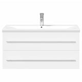 Bathroom Sink Cabinet with Built-in Basin White 3278794