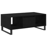 Coffee Table Black Oak 90 x 50 x 36.5 cm Engineered Wood 862964