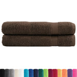 ZNTS Premium Sauna Towels SOLUND 2pcs Brown 80x200cm 600gsm 137242