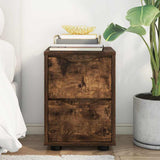 Bedside Table Smoked Oak 30.5 x 30 x 43 cm Engineered Wood 888807