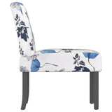 Slipper Chair Blue Flower Fabric 352461