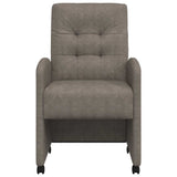 Dining Chairs with Wheels 2 pcs Grey 57 x 67 x 98 cm 42017894